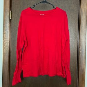 Red Long Sleeve Tee